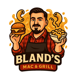 Bland's Mac & Grill logo.